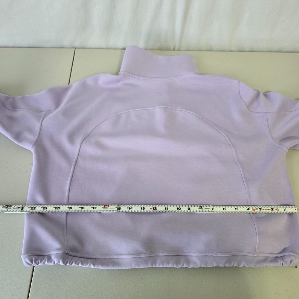 Lululemon Cropped Half Zip Women's 14 Lavender Purple - Picture 10 of 12